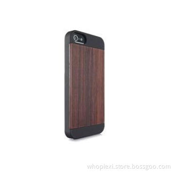 Apple Iphone 5 / 5S Wooden Cell Phone Case with Zebra / Bam
